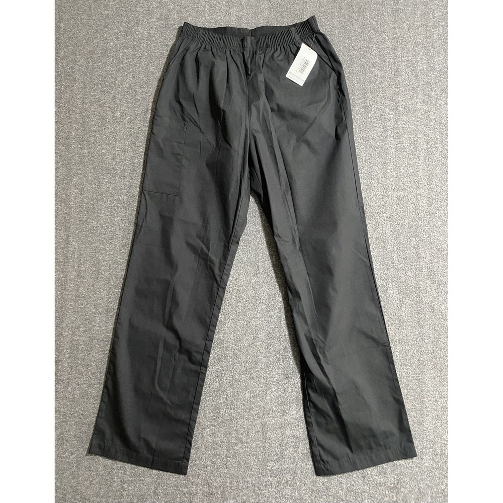 Maevn Women's Scrub Pants Cargo Pocket  Soft Elastic Band Pure Soft Size L